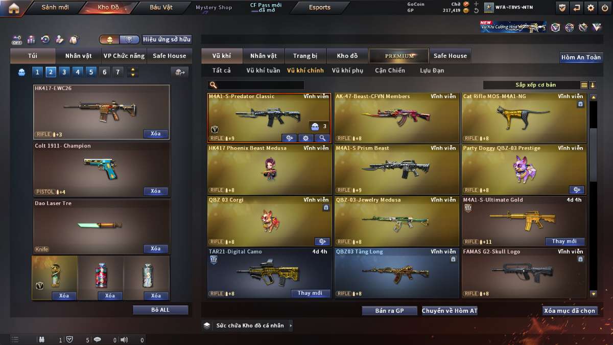 shop acc cf uy tin gia re